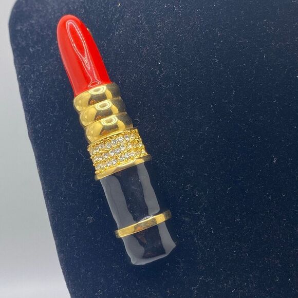 Vintage Signed KJL Kenneth Lane
Famous Lipstick Brooch - Picture 2 of 7